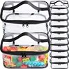 12802-d6cac4.jpg Transparent Large Toy Organizer Bag for Kids Puzzle Building Block Storage Bag with Handle PVC Waterproof Travel Cosmetic Pouch