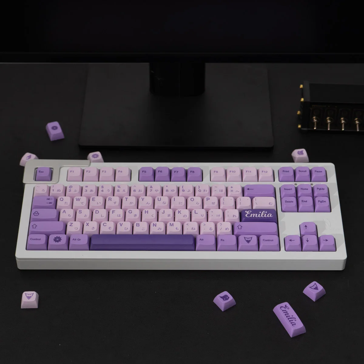 sublimação Dye, Emilia roxo, Anne Pro 2, GK61, 134 chaves
