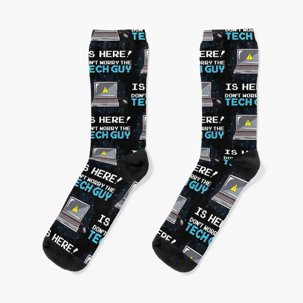 

Funny Don't Worry The Tech Guy Is Here! IT Support Socks summer Climbing bright garter Man Socks Women's