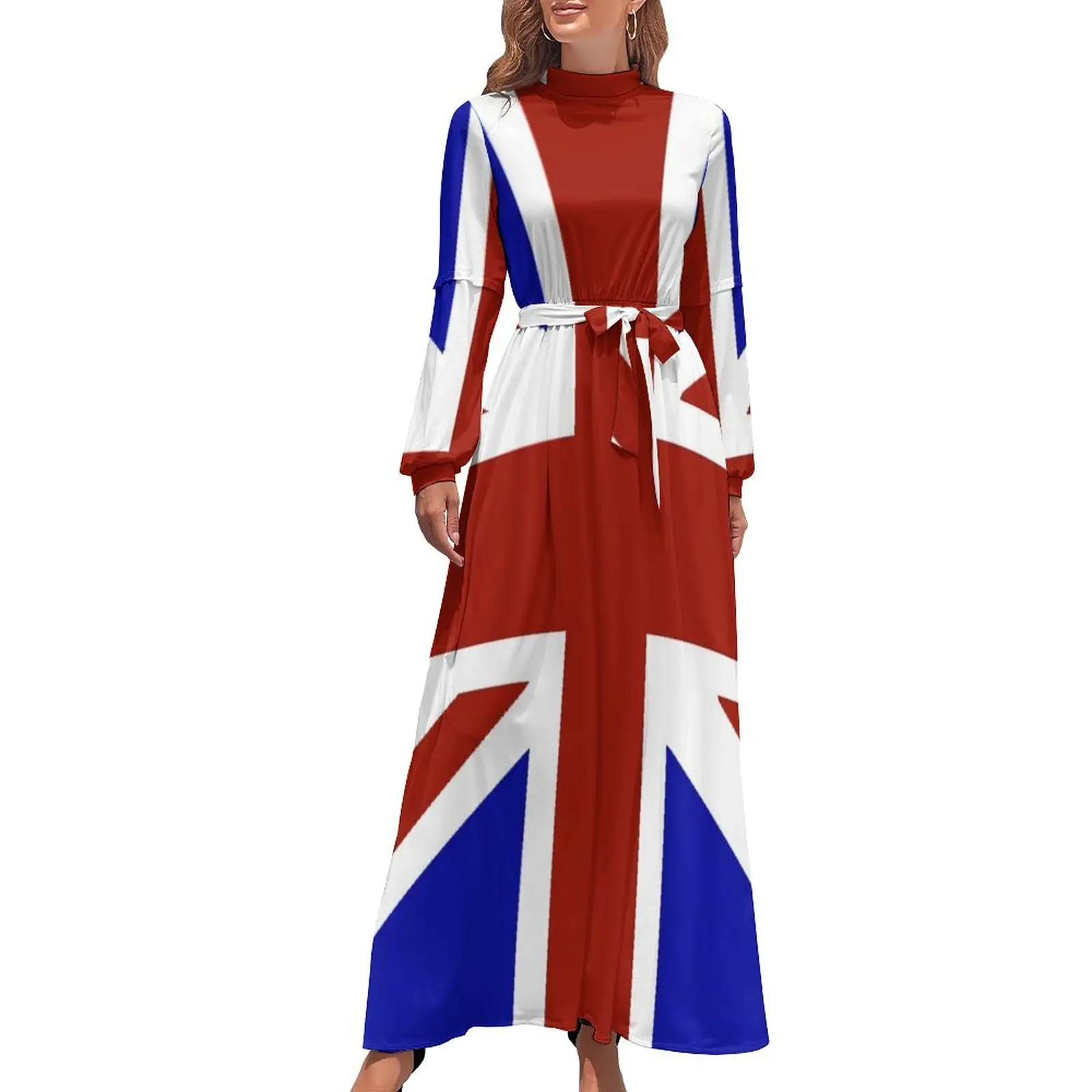thumbnail image 1 of Vestido largo Union Jack (oscuro) vestidos de noche de lujo para mujer 2024 Vestido elegante ropa de mujer verano 2024 novedades, 1 of 5