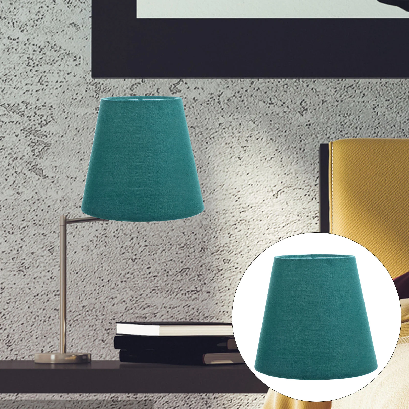 

Barrel Lamp Shades Clip Bulb Lightbulbs Floor Decorative Lampshade Iron Bell Pendant Cover