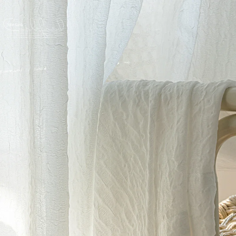 

Luxurious Bubble Veil Curtains for Living Dining Room Bedroom High-grade Opaque Modern Elegant Kitchen Hotel Screen Custom Size