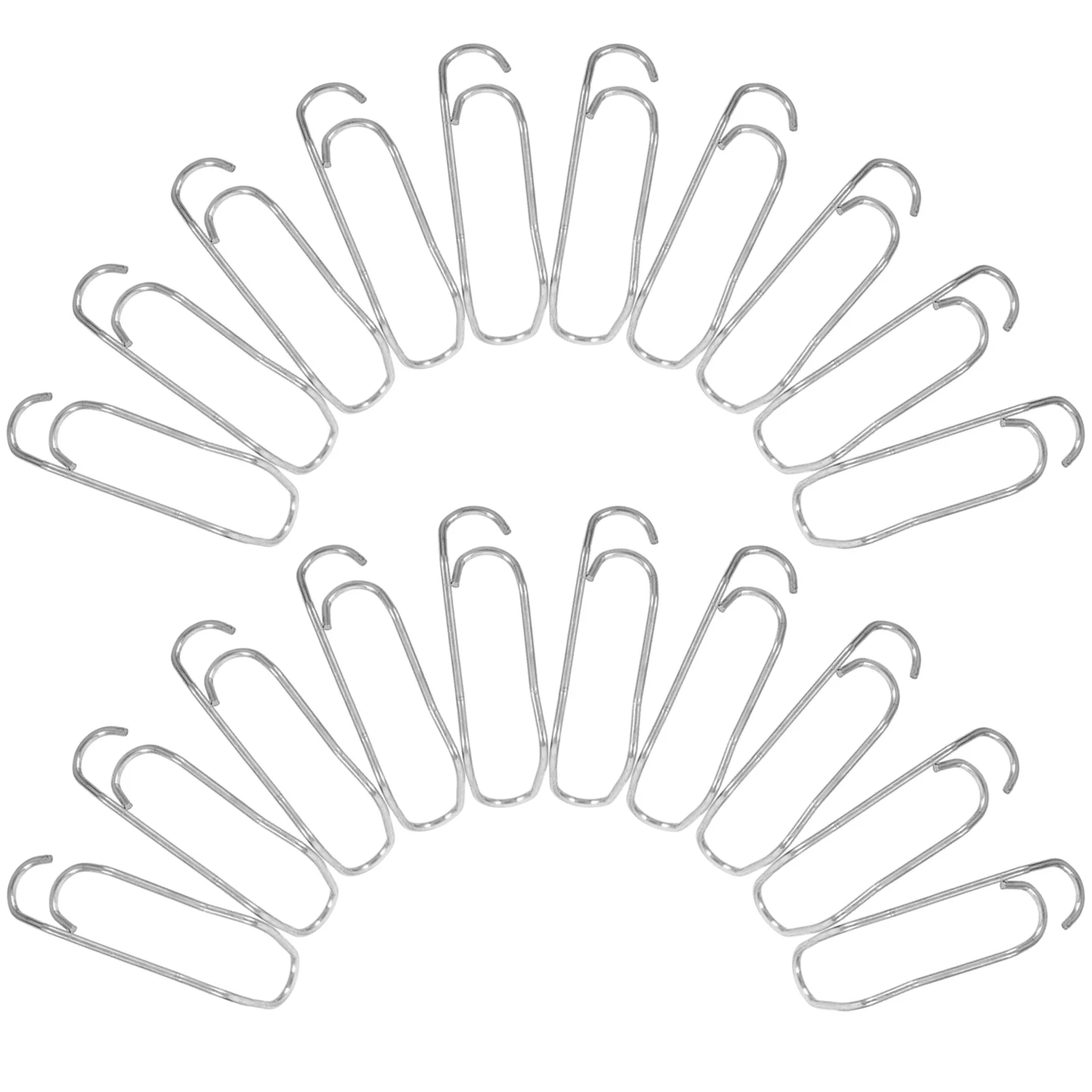 

50 Pcs Gardening Stand Clips for Plants Support Buckles Trellis Fence The Connecting Steel Wire