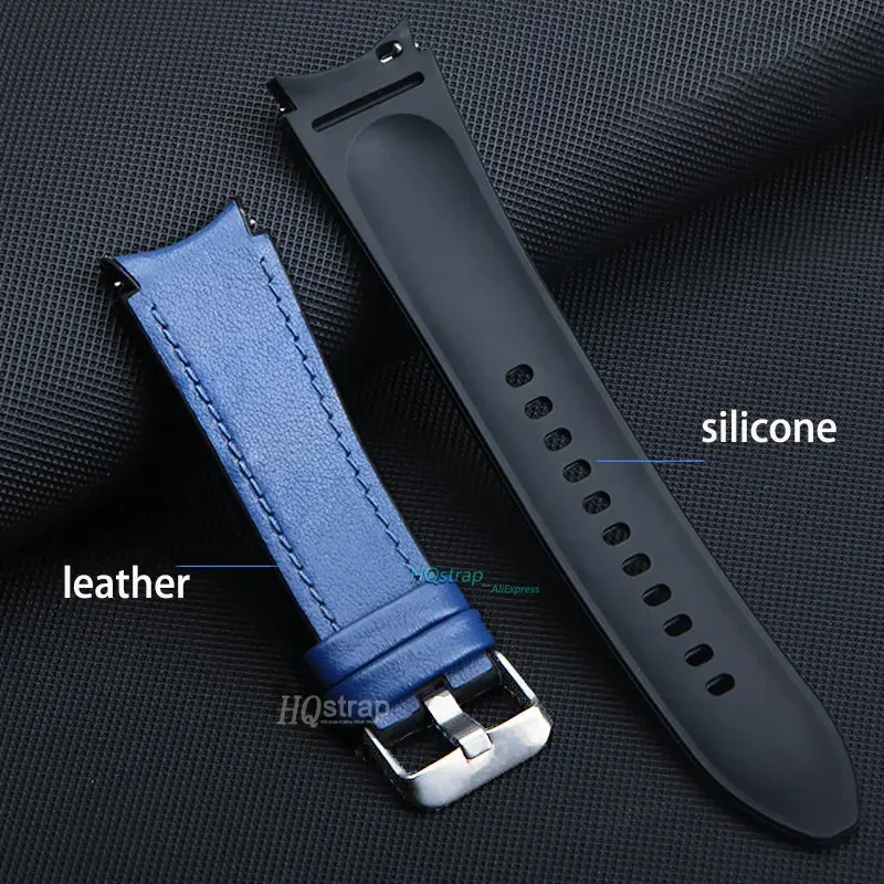 Premium No-Gaps Silicone Leather Watch Strap – Universal Fit