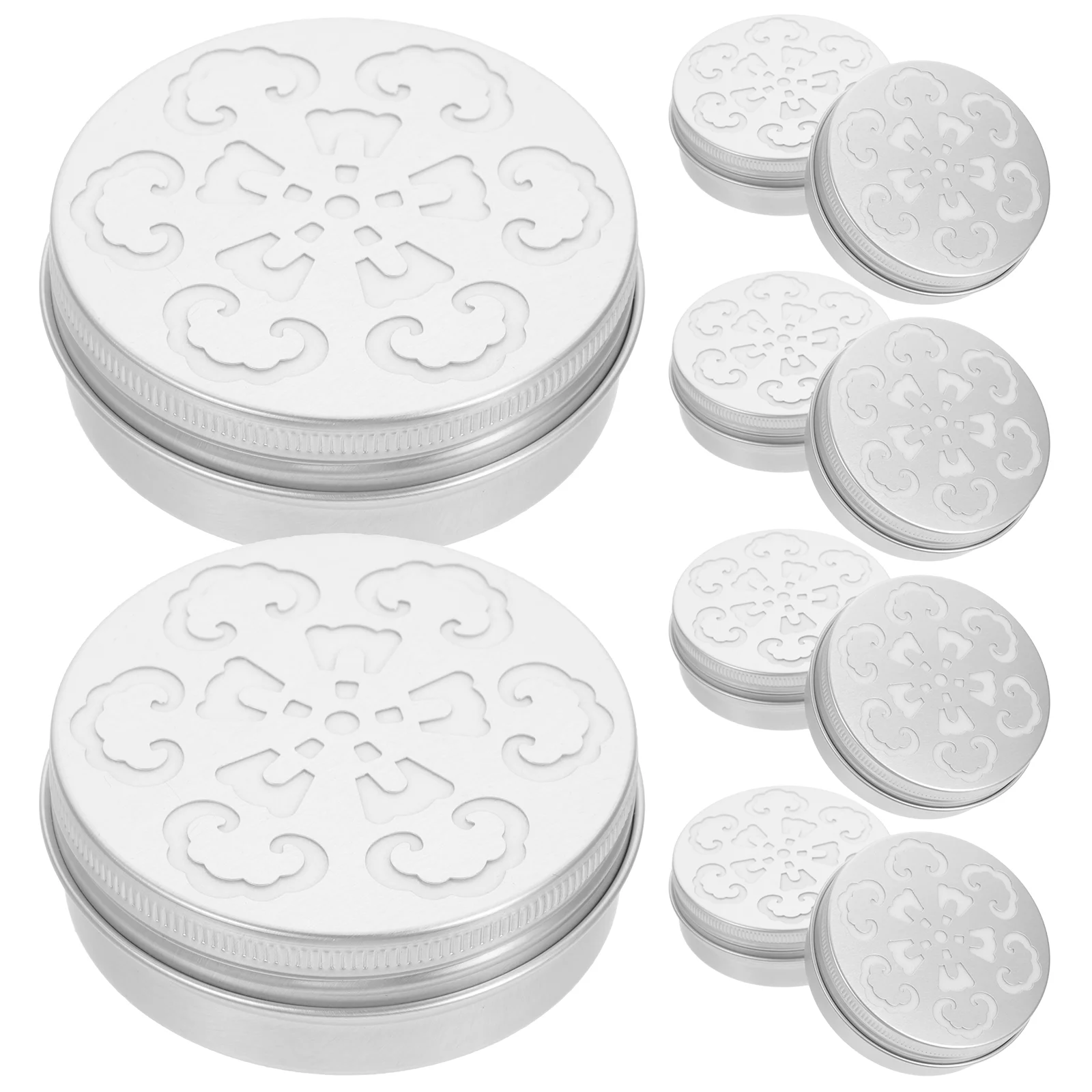 

10pcs Aluminium Empty Storage Containers Hollow Screw Lid Aromatherapy Air Freshener Storage Box