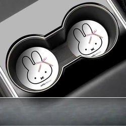 Miffy Rabbit Print Cute Coaster - Exquisite, Fashionable, Non - Slip Car Decoration (Miffy - 02)