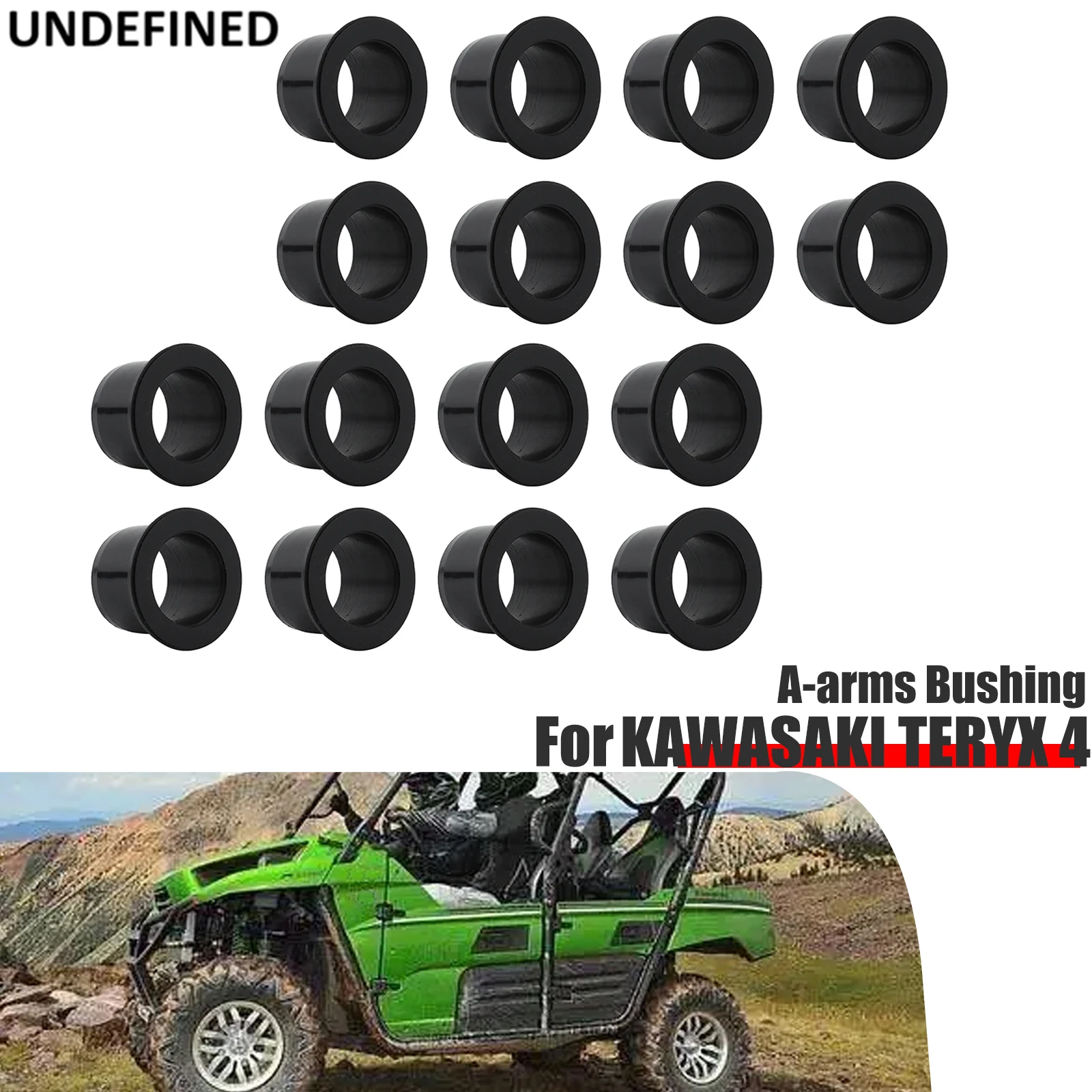 Kit Boccole A-Arm Boccole Inferiori Superiori Sospensione Posteriore Anteriore Nero Per Kawasaki Teryx 750 Le Camo Teryx Krf750 800 92139-0231