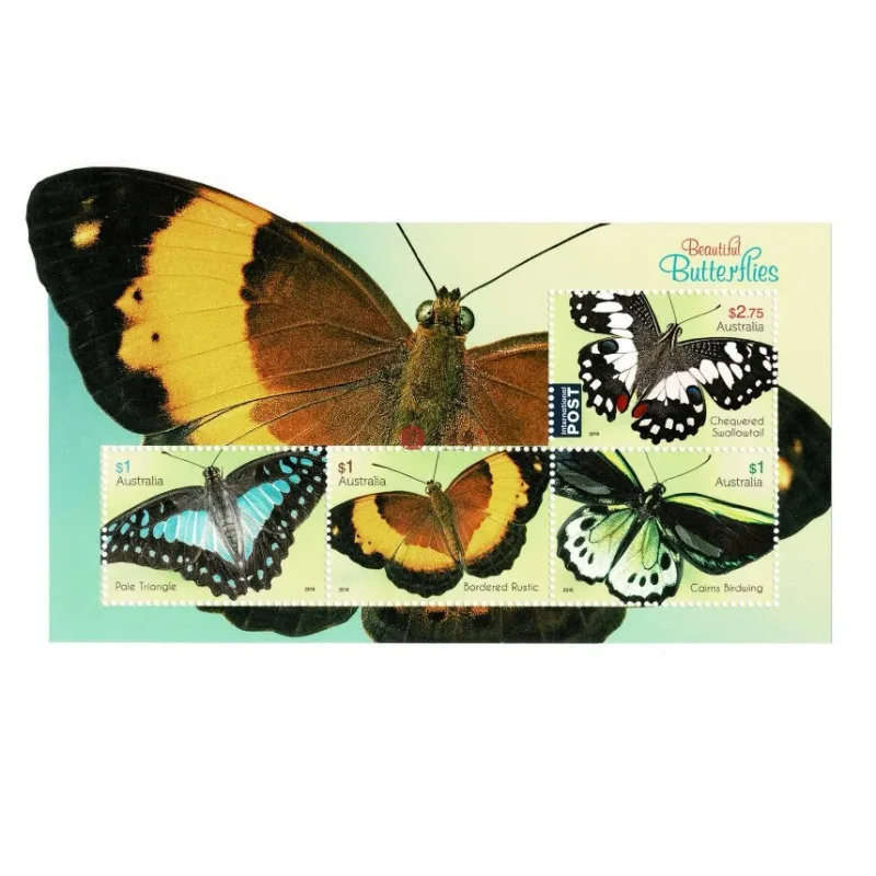 

2016, Australia, Beautiful Butterfly,Souvenir Sheet,Real Original,Good Condition Collection,High Quaility