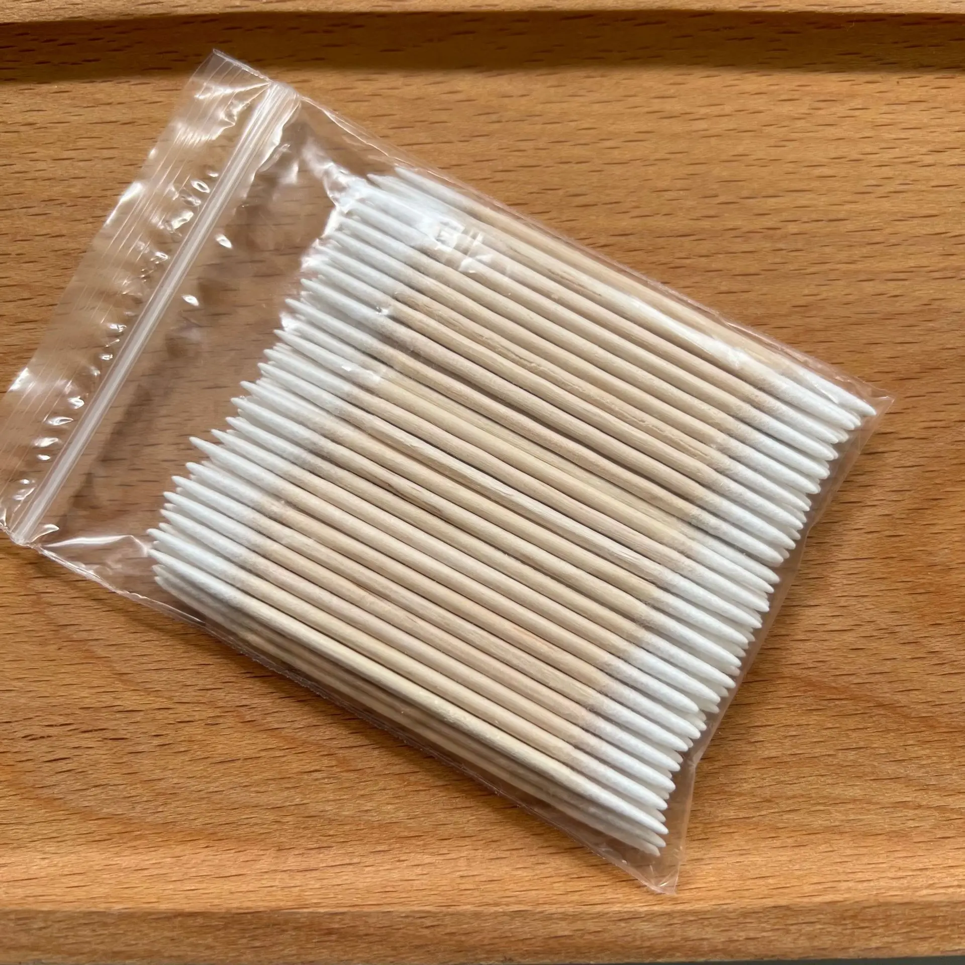 100/300Pcs Einweg Ultra-kleine Baumwolle Tupfer Pinsel Fusselfrei Micro Holz Make-Up Pinsel Wimpern Verlängerung Kleber entfernen Werkzeuge – Detail 7