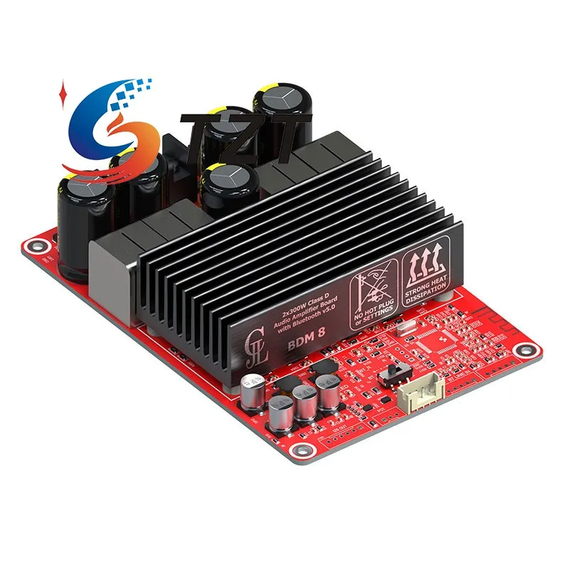 

Высококачественный цифровой усилитель мощности TZT TPA3255 2x300 Вт плата высокой мощности 2,0 каналов стерео с адаптером питания
