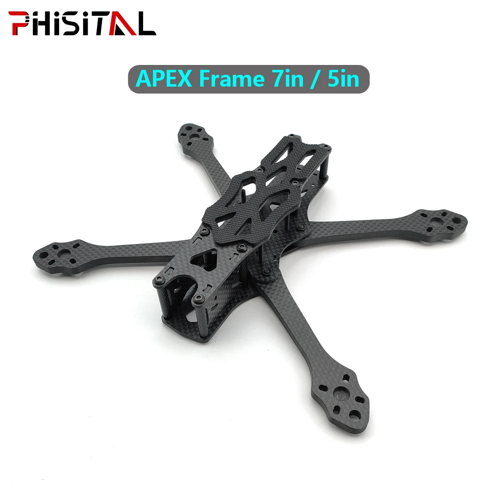 APEX frame 7 inch/6inch/5inches Carbon Fiber Quadcopter Frame Kit For 19/22mm camera | analog VTX | Freestyle Racing Drone