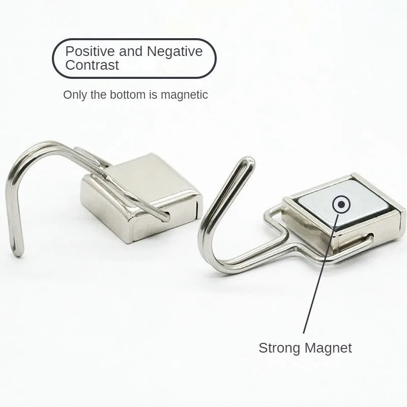Starke magnetische Haken, Mehrzweck-Aufbewahrungshaken, für Zuhause, Küche, Bar, Aufbewahrungshaken, Schlüsselaufbewahrungshaken, Badezimmer-Aufhänger – Detail 7