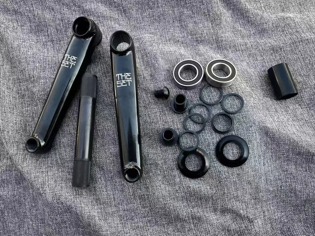 heat treatment 3pc 48 spline 165mm 22mm mid bb bmx bike crank