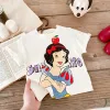 Disney T-shirt For Girl Clothes Summer New Style Children's Wear Tops Short-sleeved Cartoon Cotton Kids Toddler Minnie T Shirts 3