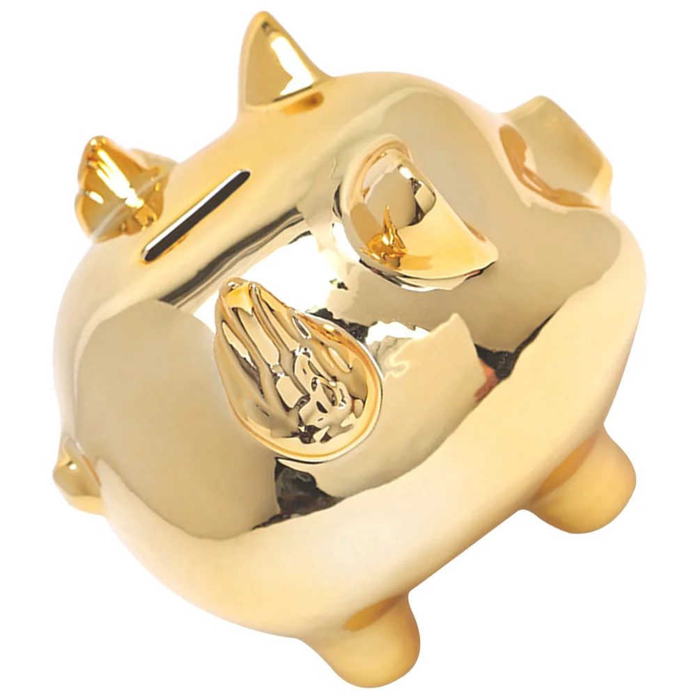 

Ceramic Pig Molding Piggy Bank Cute Coin Piggy Bank Home Furnishing Saving Pot