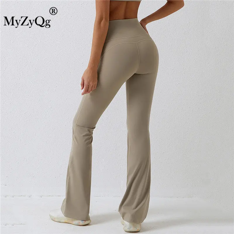 

MyZyQg Women Wide Leg Pant Hairy Tight Dance Hip-lifting High Waist Casual Flare Fitness Gym Push Up Sports Yoga Leggings