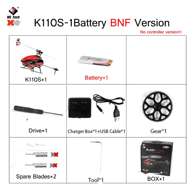 Original WLtoys XK K110S RC Mini Drone 2.4G 6CH 3D 6G System Brushless Motor RC Quadcopter Remote Control Toys For Kids Gifts