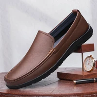 High Quality Men's Genuine Leather Loafers Handmade Travel Casual Leather Shoes New Comfy Male Moccasins Man Business Boat Shoes