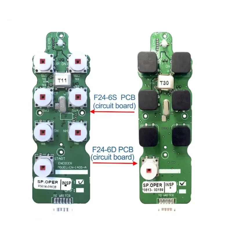

UTING Telecontrol F24-6S F24-6D Transmitter Emitter PCB Circuit Board of Industrial 6 keys Wireless Crane Remote Control