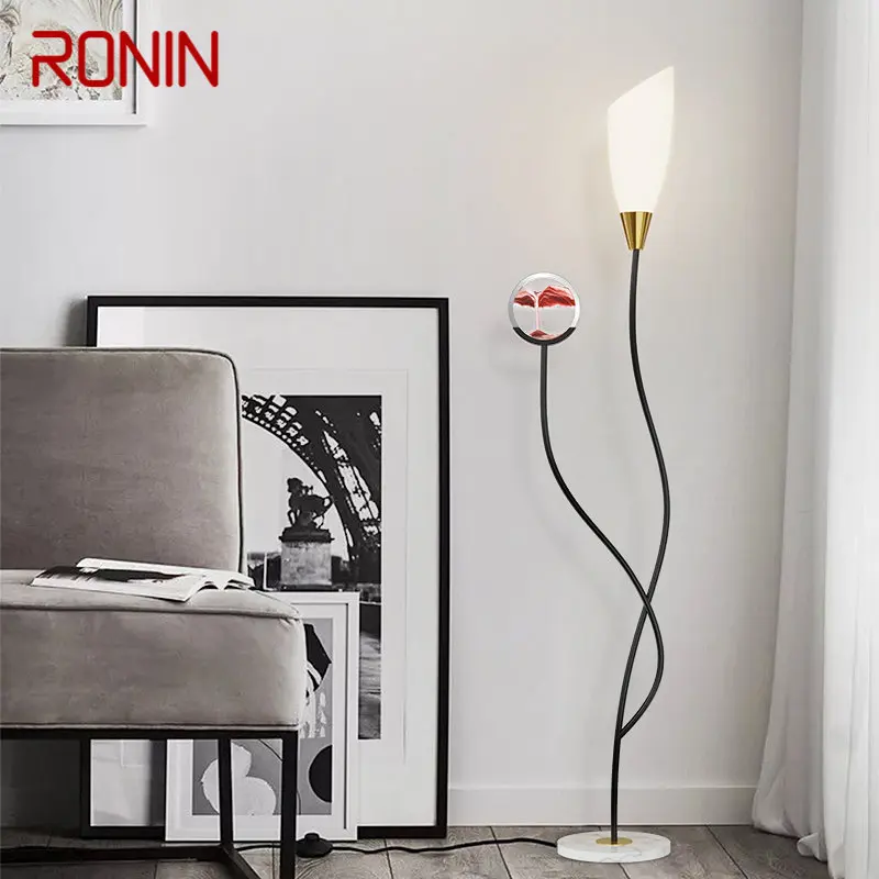 

RONIN Contemporary Hourglass Floor Lamps LED 3 Colors Creative Standard Lights Decor For Home Living Room Bedroom