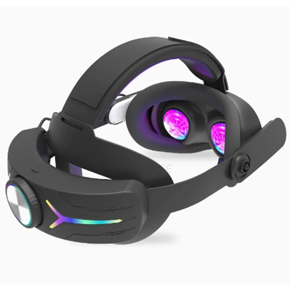 RGB Head Strap 12000mAh Battery Head Strap Compatible for Meta Quest 3/3s, Head