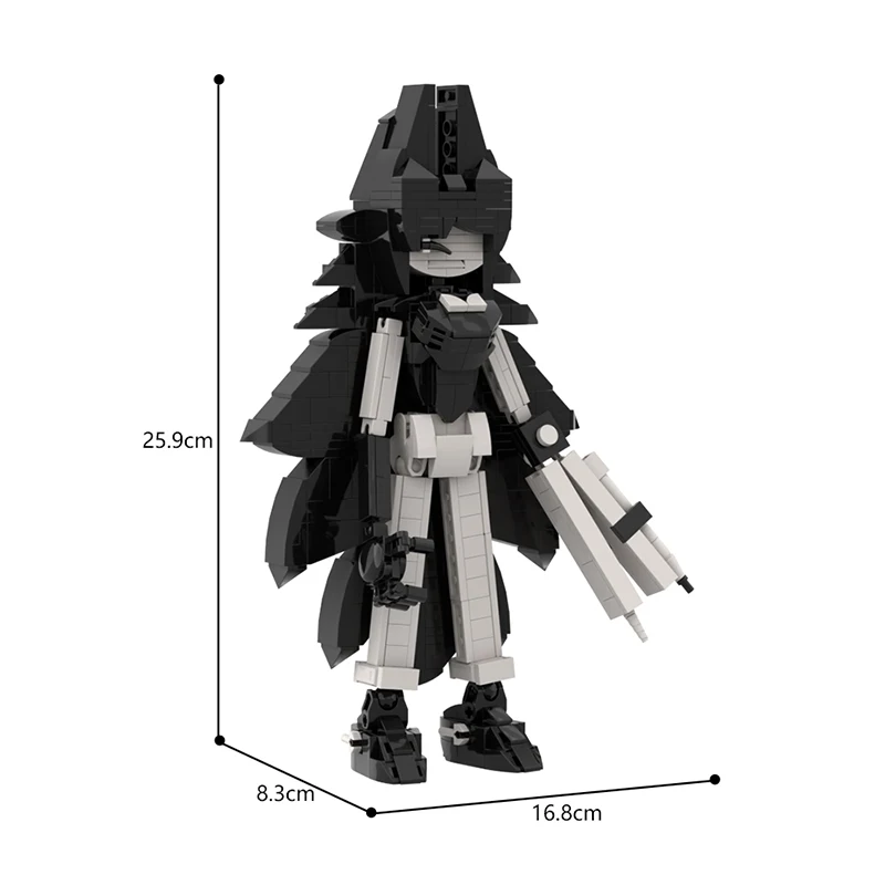 Paper Education Compass Miss Circle Building Blocks Sets Action Figures Model Cartoon Role Bricks Building Toy Christmas Gifts 5