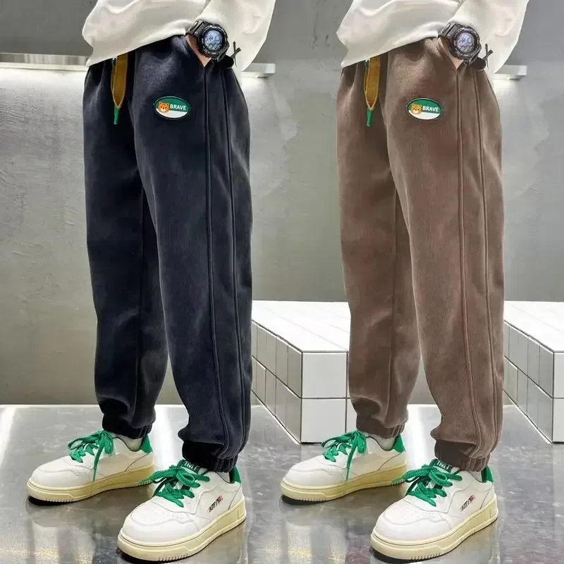 

Corduroy Pants Korean Children's Clothes Autumn Winter Spring Child Trousers Warm 5 6 7 8 9 10 11 12 13 14 15 Year Boys Clothes