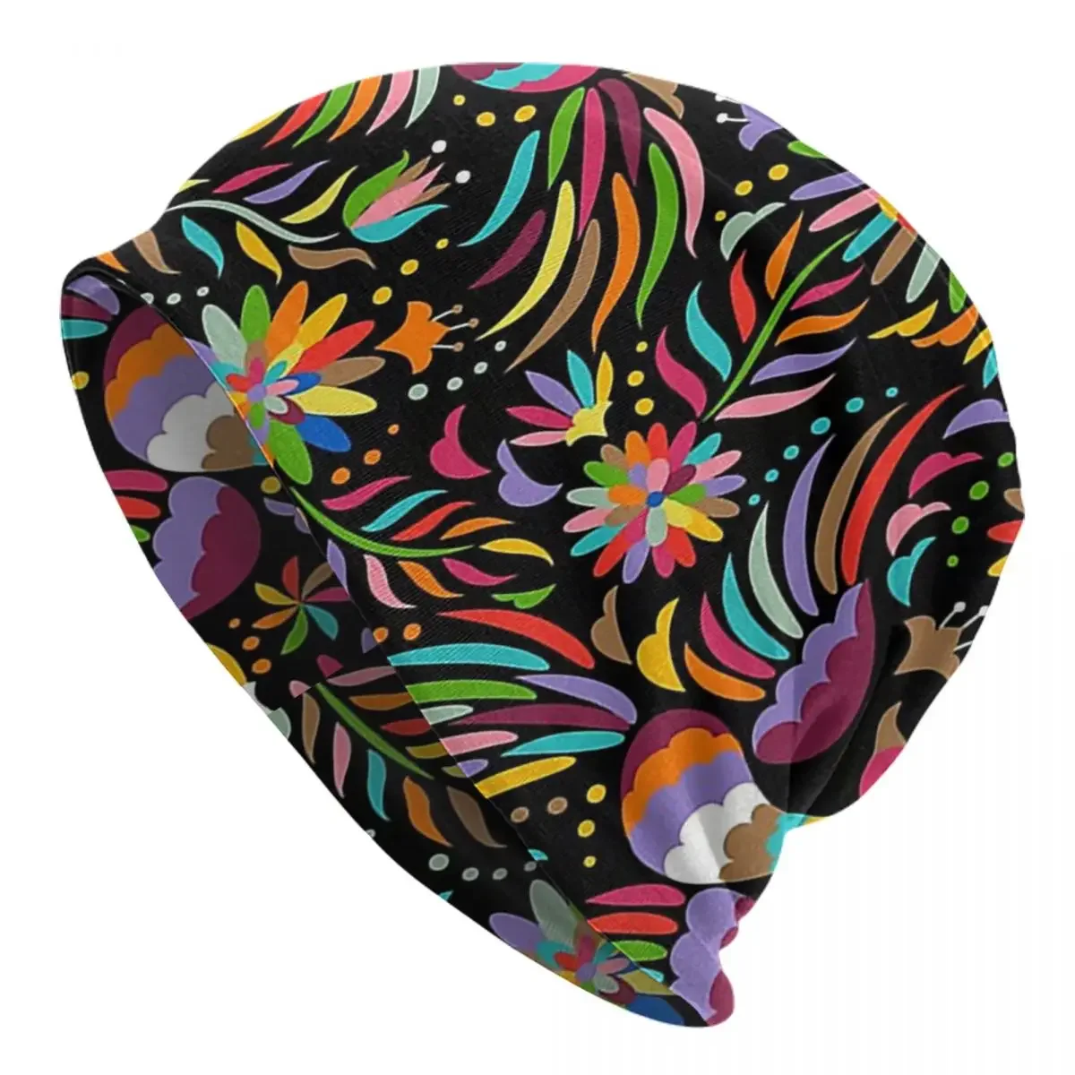 

Traditional Mexican Colorful Skullies Beanies Hats Warm Autumn Winter Outdoor Cap Knitted Bonnet Caps for Men Women Adult