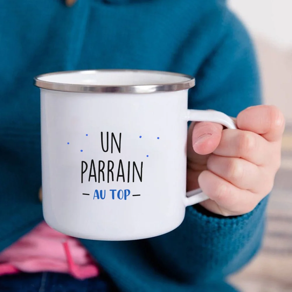 Premium Enamel Mug with Handle - Perfect Gift for the World's Best Godfather