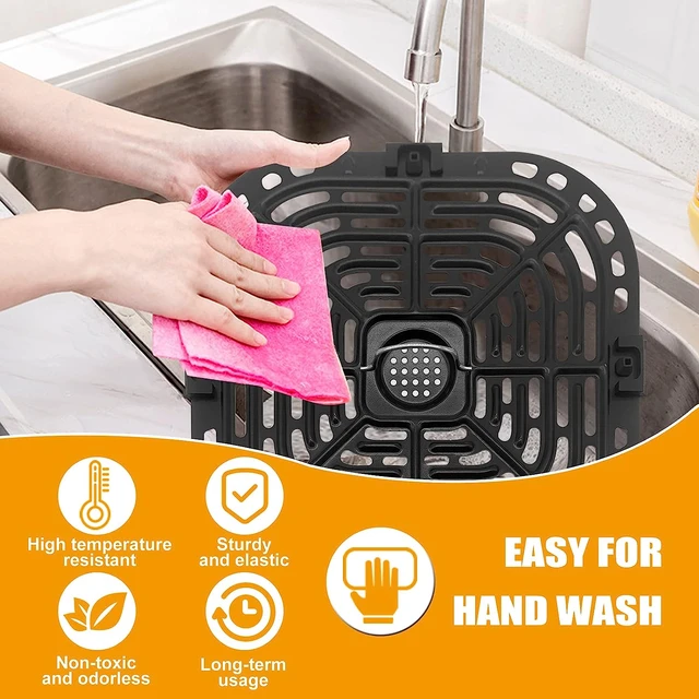 Air Fryer Accessory Part Round Grilling Pan Metal Material for 4QT Air Fryer  - AliExpress