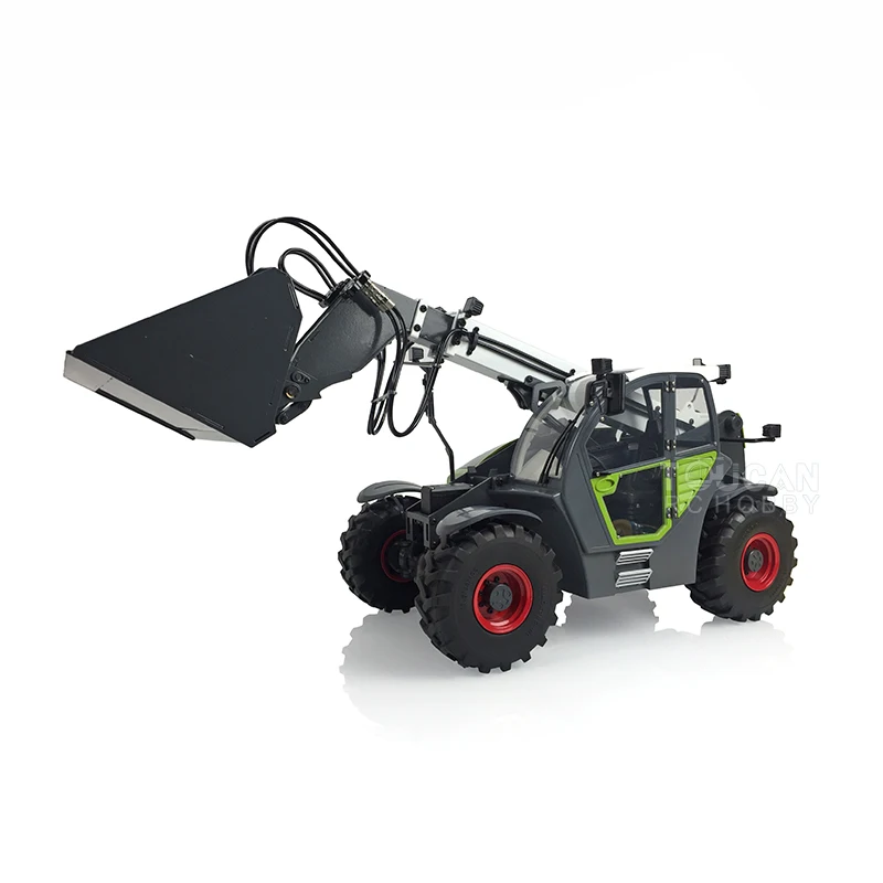 Gift JDM-128 1/14 RTR Telescopic RC Hydraulic Forklift Remoted Loader Multifunctional Truck Car FS I6S Outdoor Toys For Boys 5