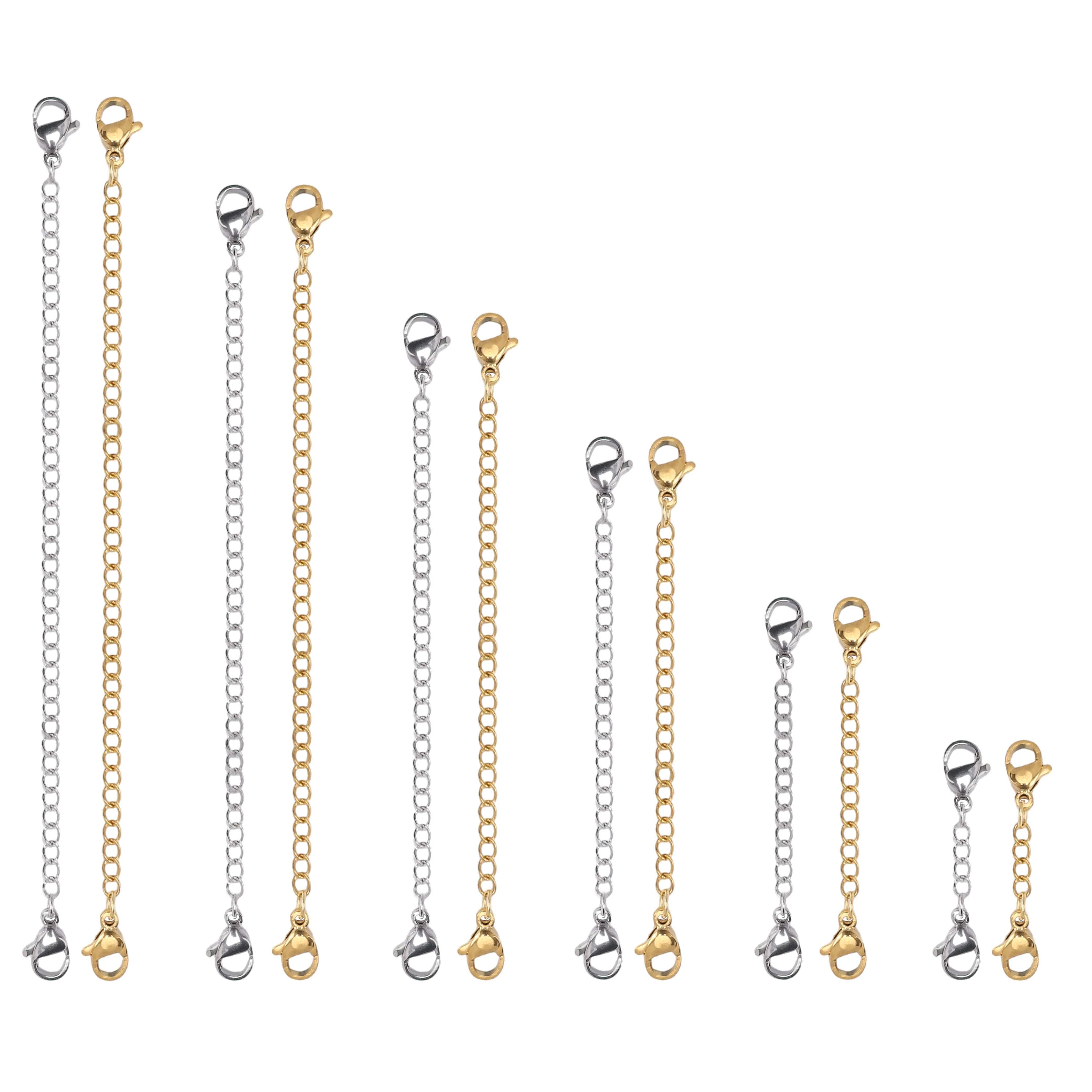 Stainless Steel Adjustable Extension Chain with Lobster Clasp
