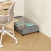 Underbed Clothing Storage Bag Organizer Wardrobe Clothes Dust Moisture-proof Finishing Bag Foldable Storage Box with Wheel 4
