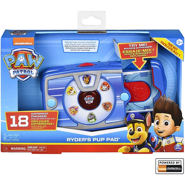 PAW Patrol Ryder Pup Tablet Launcher, Rescue Team, Dog Calling Pad, Jouets  pour enfants, Anime Butter