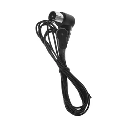 1.5m 75Ohm Indoor FM Antenna for Stereo Receiver and Radio/TV Use (Black)