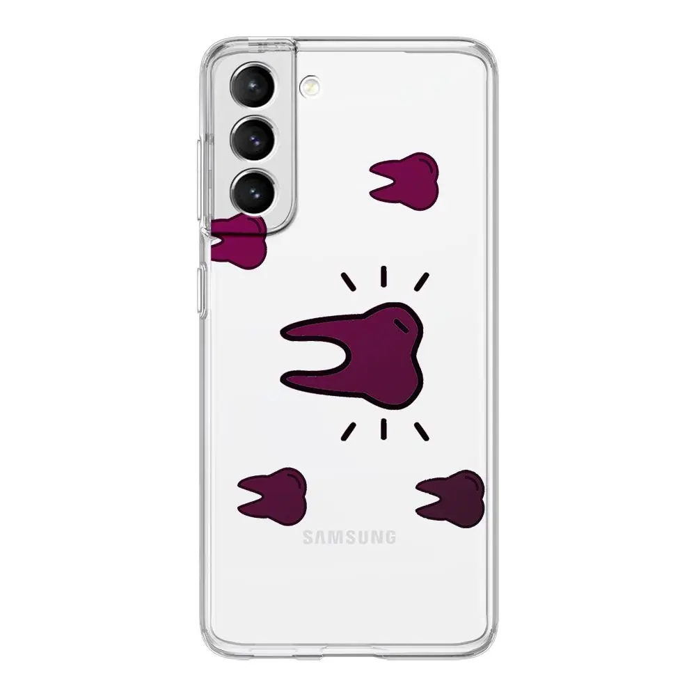Cute Dentist Teeth Design Soft Clear Phone Case