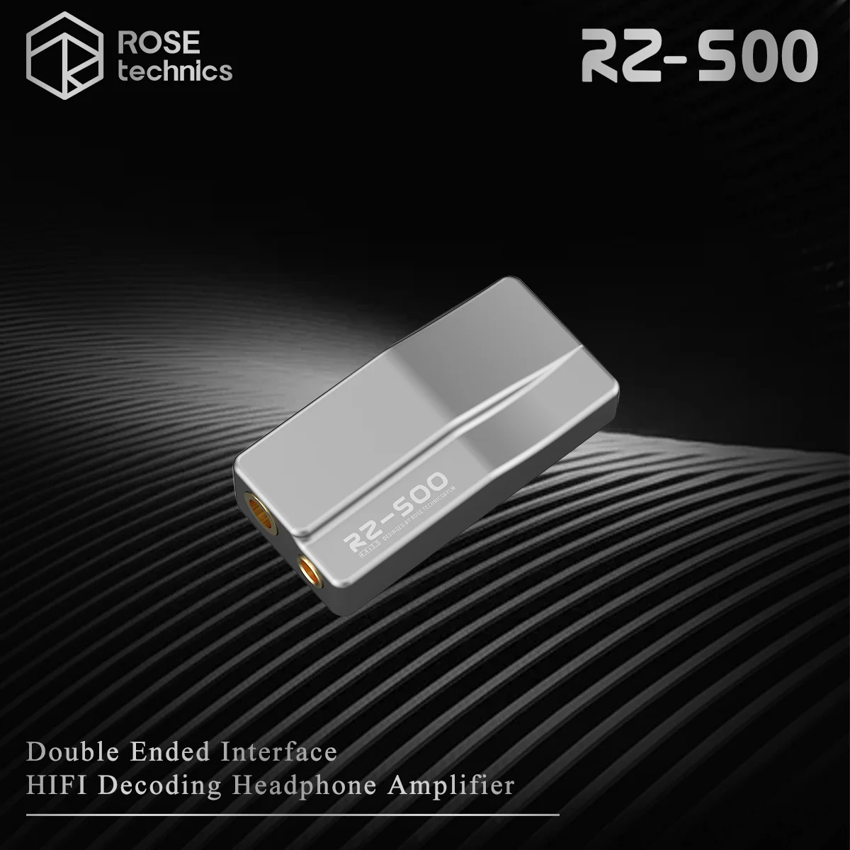 Rose Technics Rz-500 Interfaccia A Doppia Estremità Decodifica Hifi Amplificatore Per Cuffie A Type-C Con Adattatore Per Auricolari Da 3.5Mm E 4.4Mm