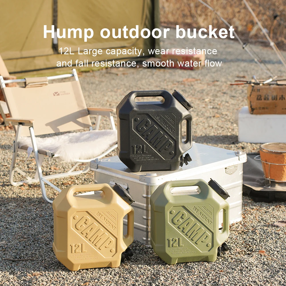 12L Water Storage Container with Spigot Water Dispenser Carrier Large Capacity Water Container Jug for Vehicle Car Camping 4