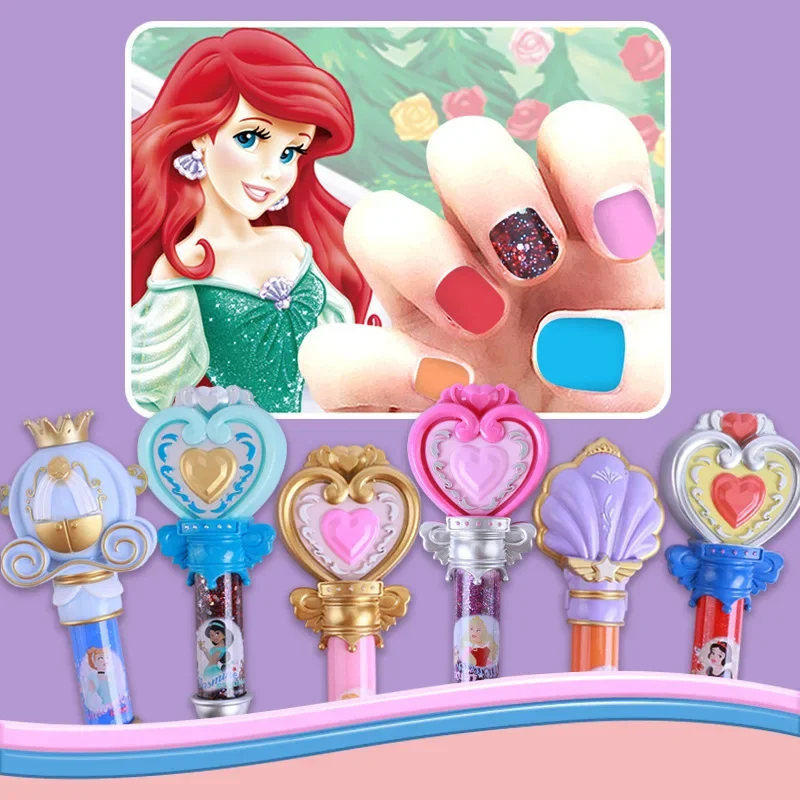 Original Disney cartoon real girls frozen Lipstick Cosmetics Girls Safe Baby princess Lip Gloss girls toys birthday gift