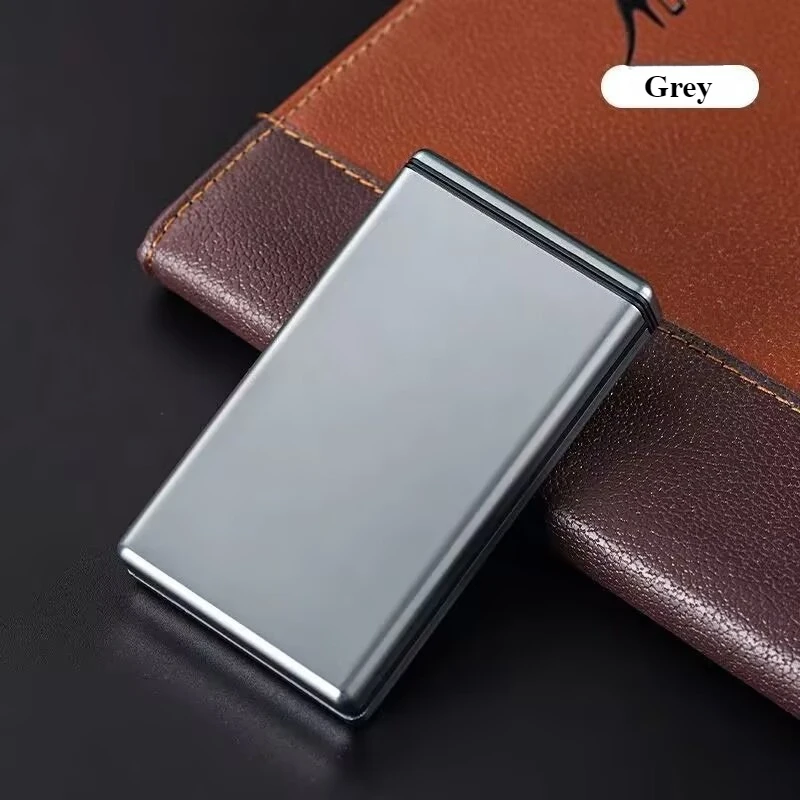 Ultra-Thin Lightweight Aluminum Cigarette Storage Box with Automatic Pop-Out Feature