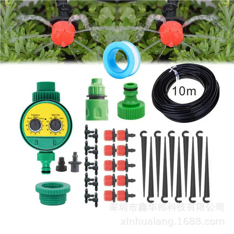 

Double Dial Code Dry Battery Motor Valve Water Timer Automatic Garden Watering System Water Drip Irrigation System