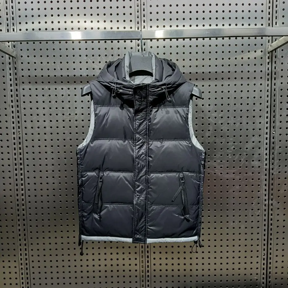 

2022 New Men's Winter Coat White Duck Down Vest Portable Ultra Light Sleeveless Jacket Casual Portable Waistcoat for Men X25