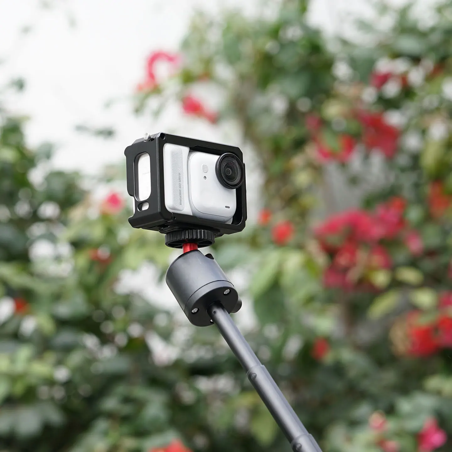 Insta360 GO 울트라 썸 카메라용 금속 케이지 확장 프레임 수평 및 수직 촬영 낙하 방지 보호 하우징 케이스