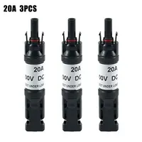 Connecteur de Diode photovoltaïque 10A 15A 20A 30A, 3 pièces, connecteur de câble de panneau solaire PV Compatible avec MC4 pour système solaire PV 6