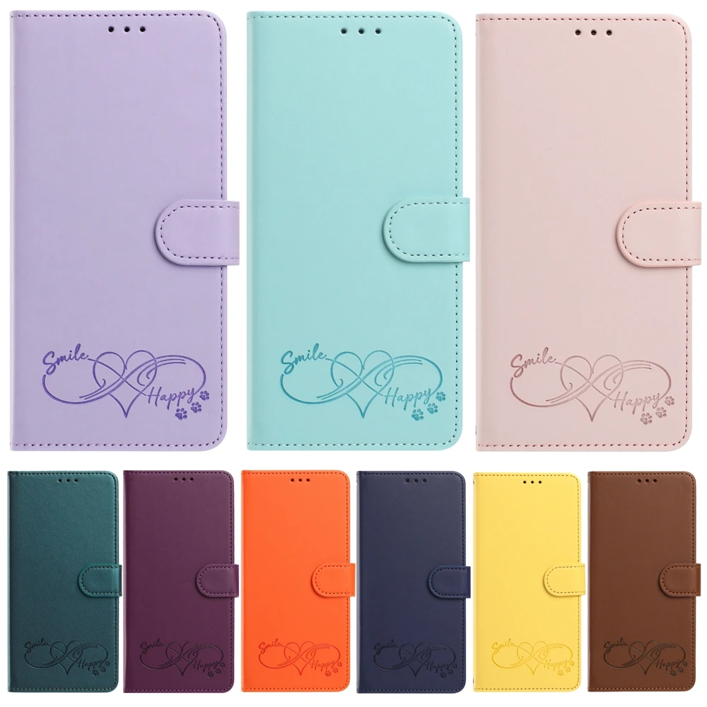 Cute Leather Wallet Flip Back Cover Phone Case
