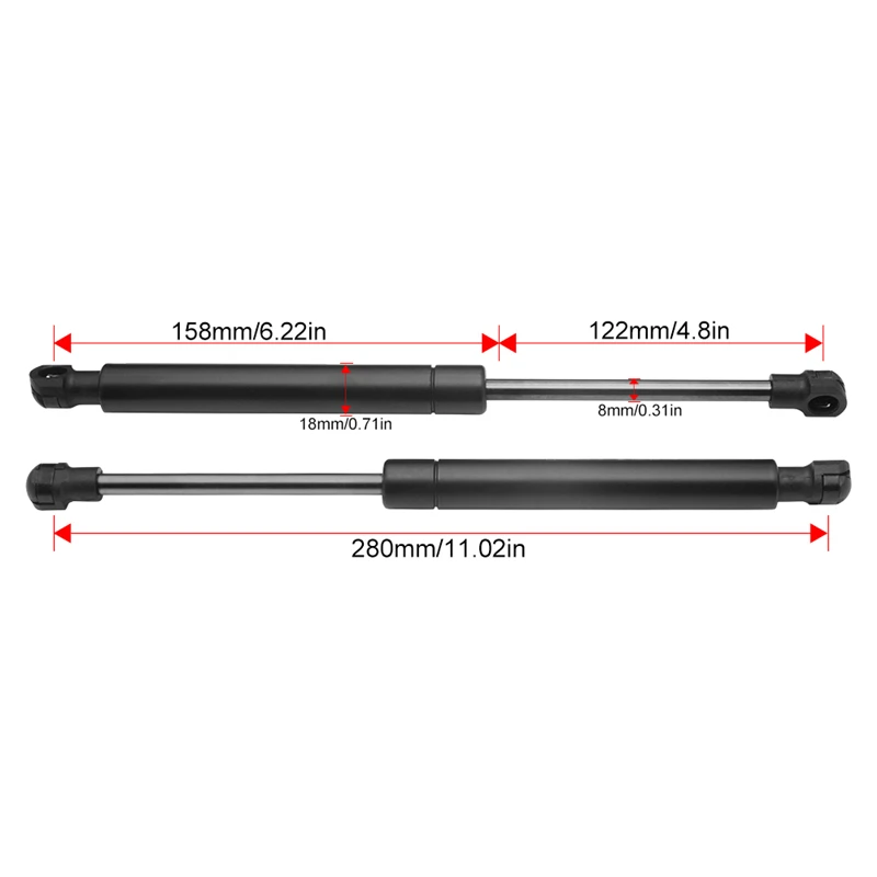 2Pcs/set Car Rear Trunk Lift Support Damper Shock Strut Prop For 2014-2018 Infiniti Q50 W/O Spoiler auto accessories 3