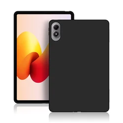 Enhanced Silicone TPU Tablet Back Cover Case - Soft Protective Shell for Redmi Pad 2 Pro 12.1 (Black)