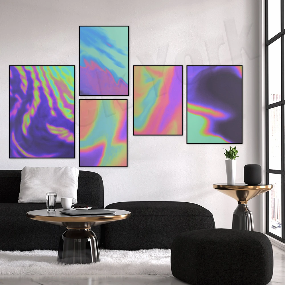 

Aura Poster, Retro Gradient Poster, Grainy Gradient, Dorm Decor, Abstract Color, Aesthetic Room Decor, Psychedelic Home Decor