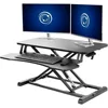 Desk Converter, K Series, Height Adjustable Sit to Stand Riser, Dual Monitor and Laptop Workstation with Wide Keyboard Tray 1