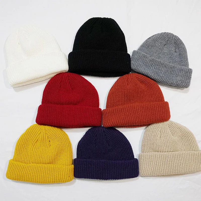 DIY Personalized Beanie Embroidered Design Autumn Winter Knitted Hats For Men Women Warm Knit Hats Skullies Beanies